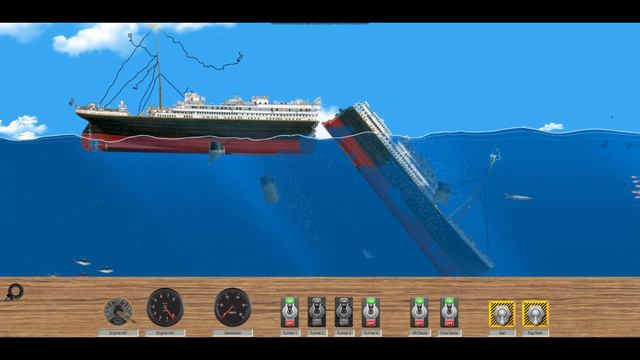 титаник тонет в Floating Sandbox