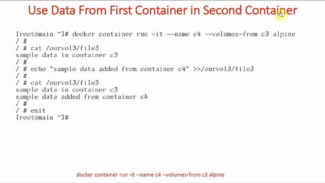 40-Share Data between Docker Containers | Docker Tutorial for Beginners (Hindi) | Learn Docker