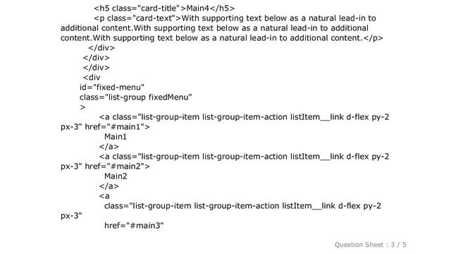 HTML : Bootstrap 4 scrollspy with list-group doesn't work