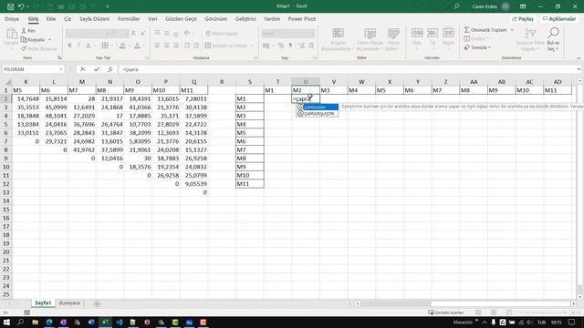 8- Tasarruf Algoritması ve Excel Çözümü - Clarke Wright