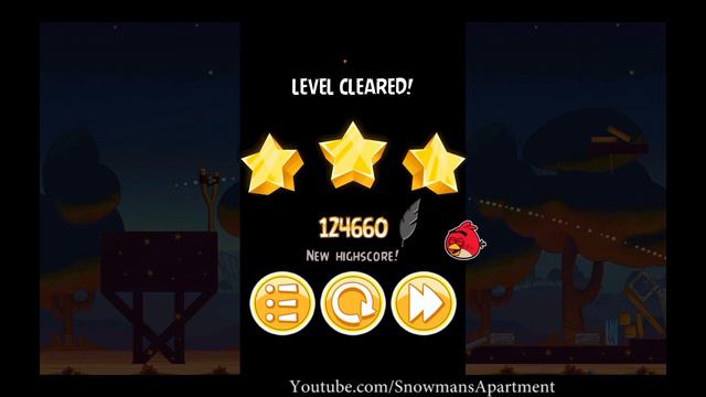 Abra-Ca-Bacon 2-4 Angry Birds Seasons - level 4 Walkthrough 3 Stars (HD)