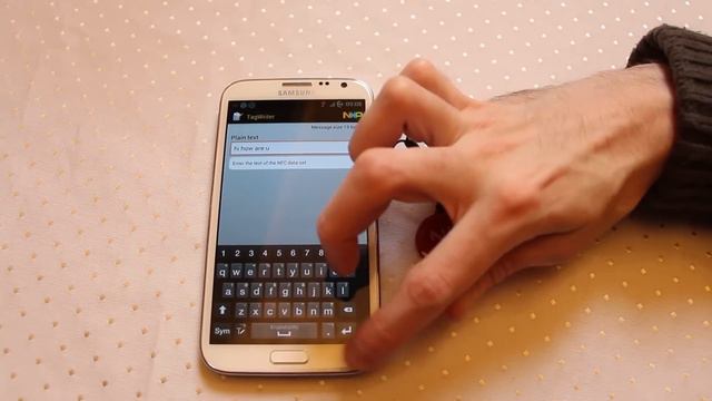 NFC Storing Plain Text with Galaxy Note 2 Near Field Communication - Practical NFC