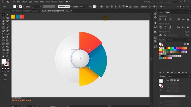 Create an infographic with minimalist designs in Illustrator CC