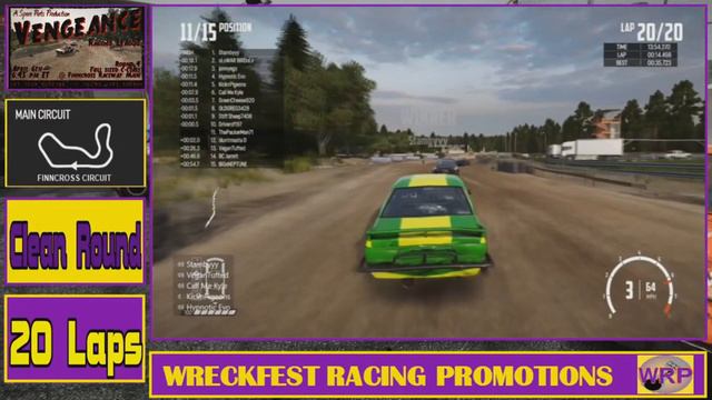 2021 SP Wreckfest Series | Vengeance Racing League S3 Round 4 (SP High Gear)