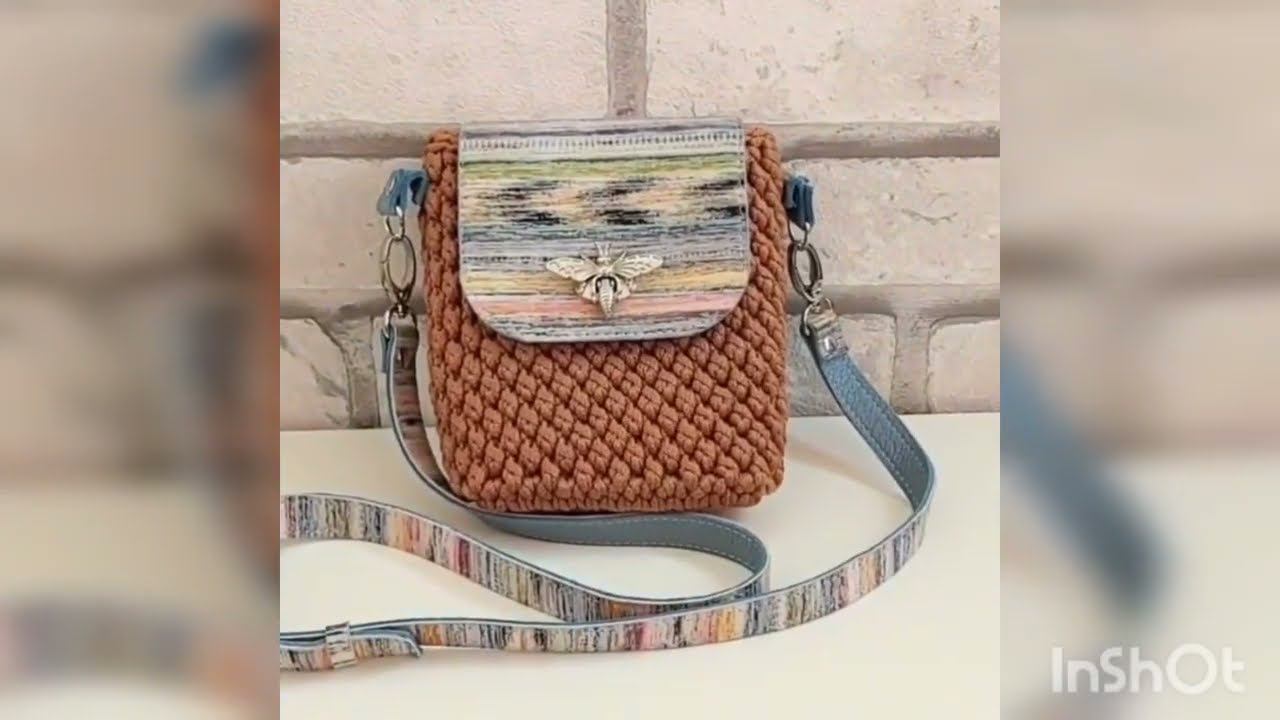 Custom gift for girls Hand-woven mobile phone crossbody