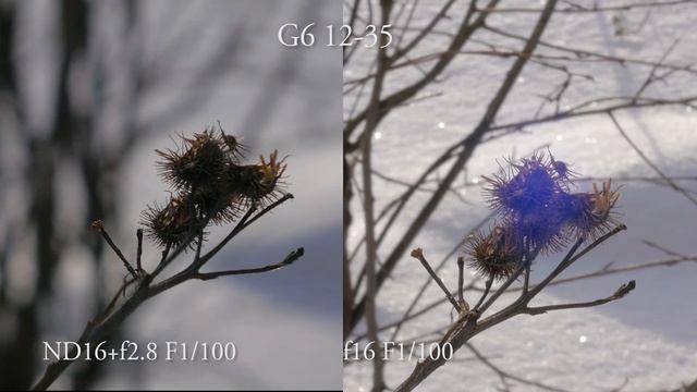 ND16 vs Lumix G6 + 12-35