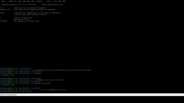 Mikrotik Basics #1 - Create a SSL Certificate to access HTTPS Webfig