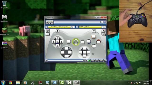 How to set up Xpadder with Xbox 360 controller for Minecraft