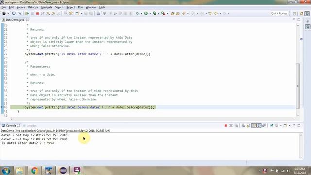 How to use after(Date when) and before(Date when) methods of Java.util.Date? | Java Date and Time