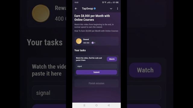 TapSwap код (Earn $8,000 per Month with Online Courses) на 13.09.2024 #tapswap #tapswapcode #crypto