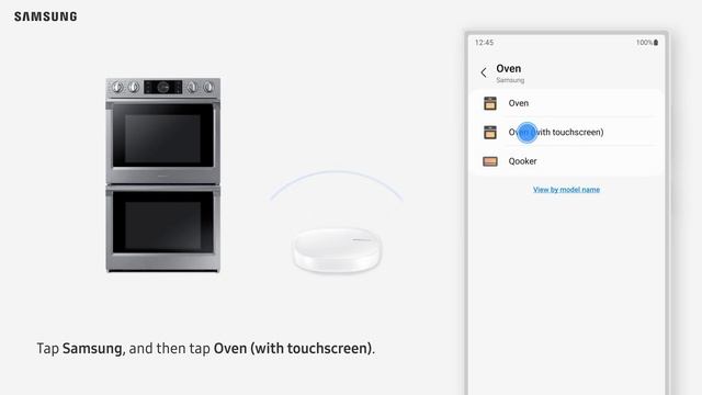 Connecting SmartThings to Samsung Oven with touchscreen - Android