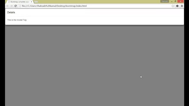 Bootstrap Framework in Urdu/Hindi part 34 modals