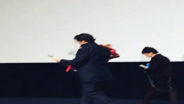 На сцене в Токио