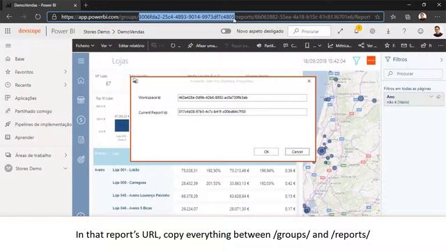 PowerBI Tiles Pro - Changing a Workspace and Report ID