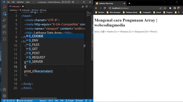 Pengunaan Array di PHP (7)