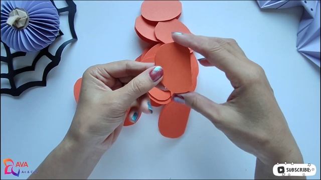 DIY How To Make Origami Halloween pumpkin