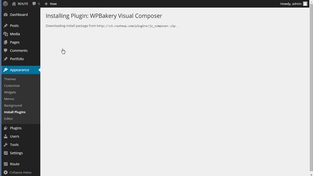 Route - How to update Visual Composer Plugin