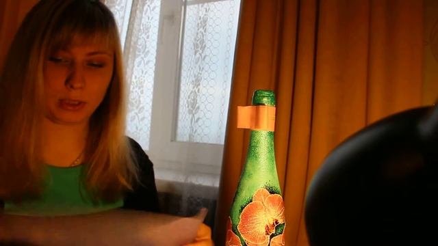 Декупаж бутылки своими руками МАСТЕР-КЛАСС...часть13