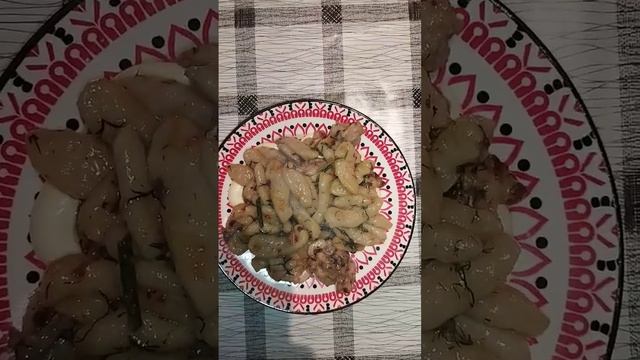 Домашние галушки с курицей