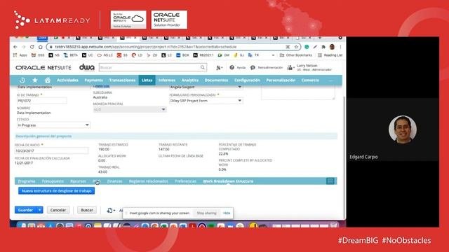 NetSuite para gestión de proyectos en Firmas Jurídicas  Oracle NetSuite  LatamReady