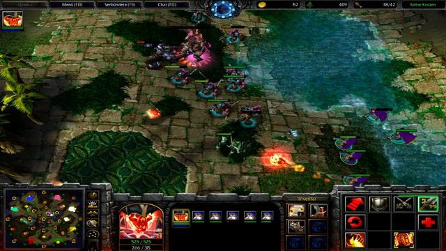 warcraft 3 4v4RT live gamplay by Firelord0.1 6