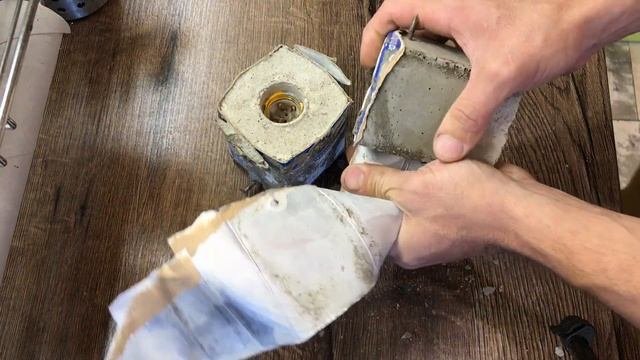 СВЕТИЛЬНИК ИЗ БЕТОНА В СТИЛЕ ЛОФТ БЫСТРО И ПРОСТО!  LAMP LOFT  CONCRETE LAMP
