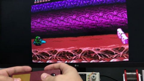 Тест геймпада NES/Famicom/Dendy c переходником от Волкова Олега