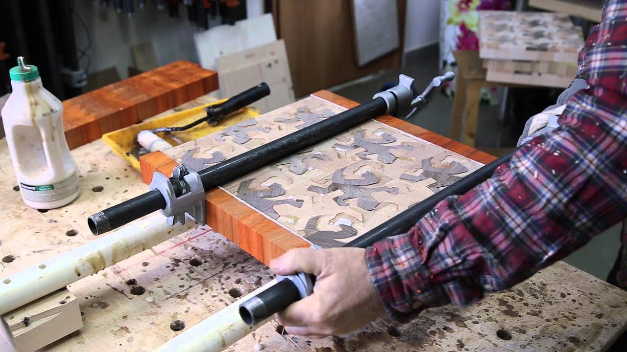 Making large "Lizard" end grain cutting boards