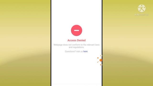 How to Fix Access Denied Webpage does not conform to the relevant laws regulations. Problem Solve