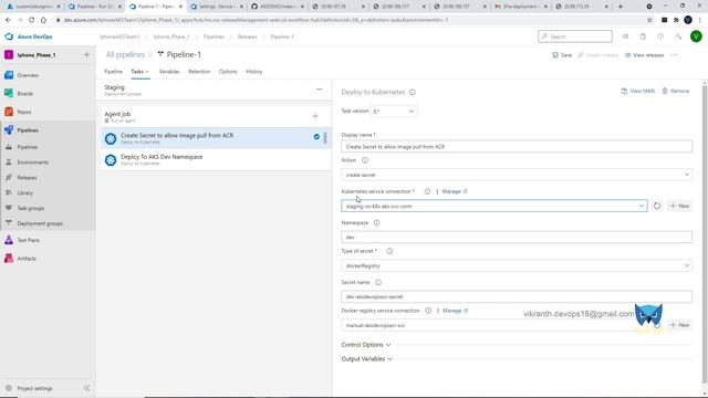 Part- 8.1 Create a Release Pipeline to deploy on DEV,QA,STAGING & PROD Namespace AKS | DevOps