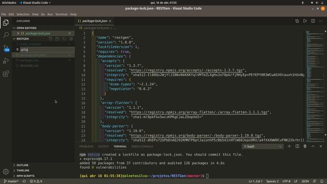 01 - RESTGen - NodeJS + Express (Hello World)