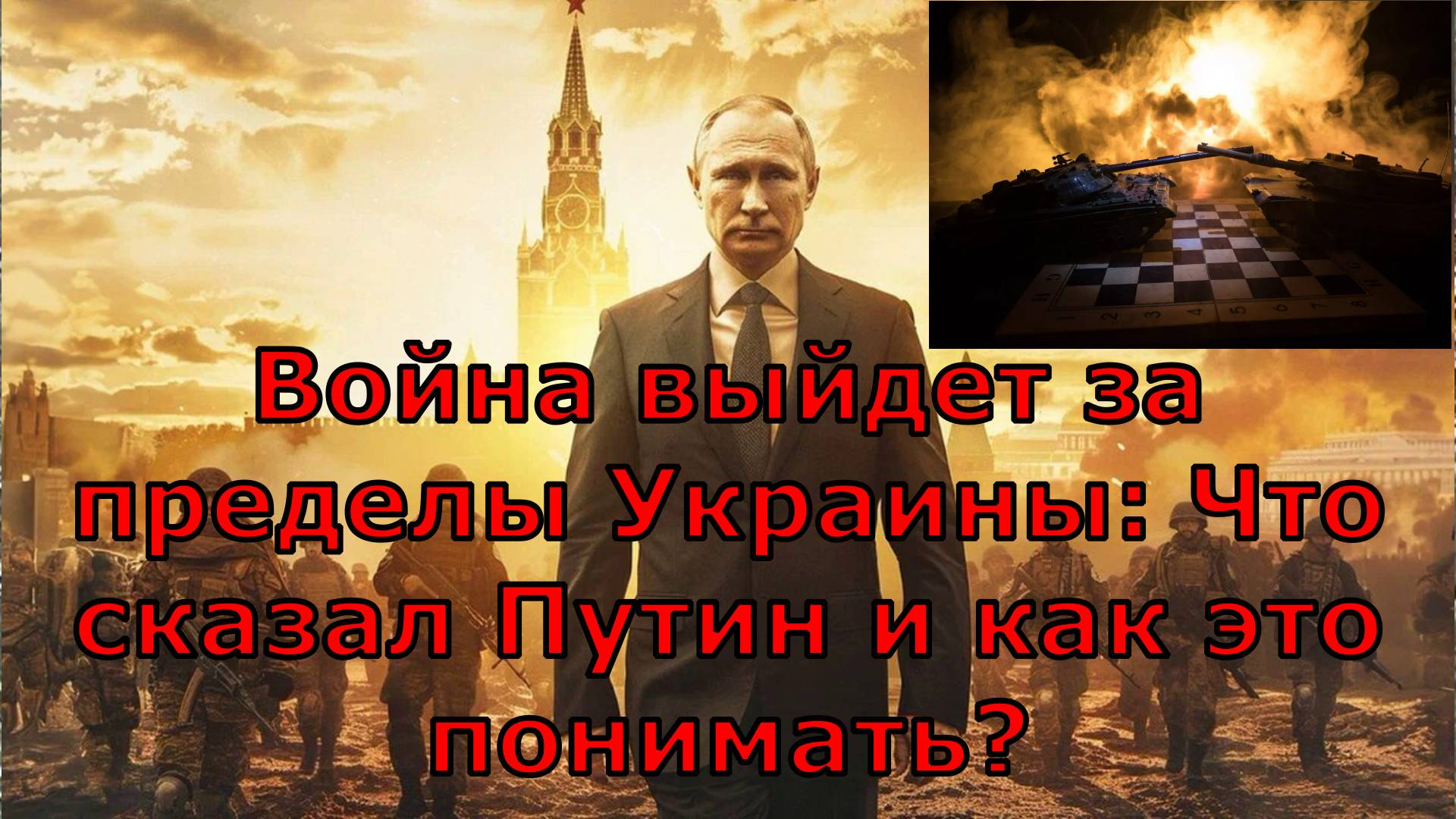 Война выйдет за пределы Украины: Что сказал Путин и как это понимать?