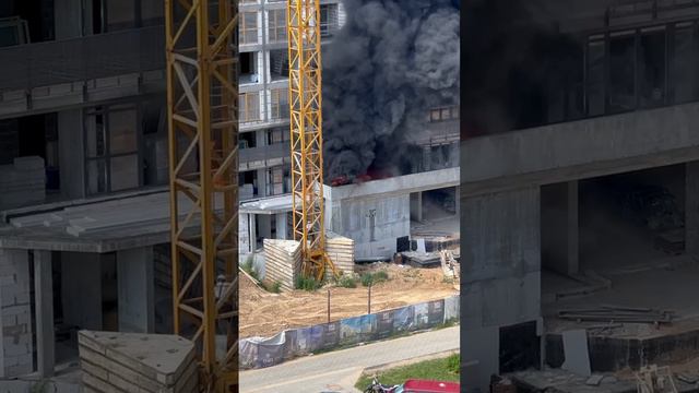 Дом Валенсия, пожар на стройке, Минск Мир