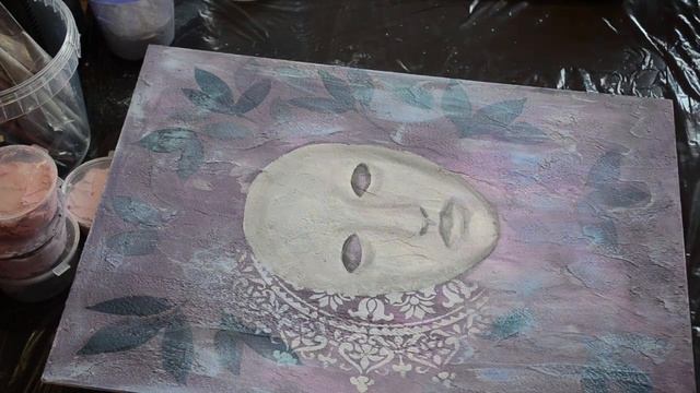 Интерьерная картина микс- медиа арт и скульптурная живопись.