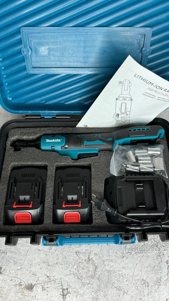 Угловая трещетка Makita с большим аккумулятором 36v
