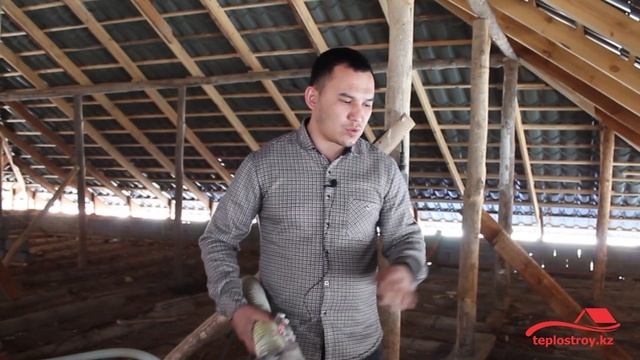 Эковата влажно клеевой метод    8778 1414 304 Утепление Шымкент, Пенобетон на крышу?Эковата на крыш