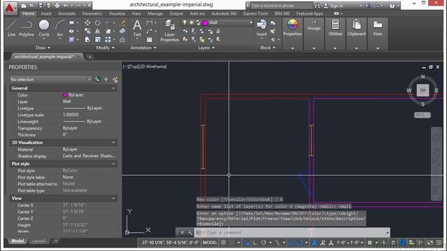 Autocad Using Layers To Control  Tutorial 2015 - 57