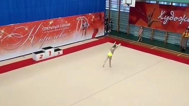 Моё первое выступление по художественной гимнастике