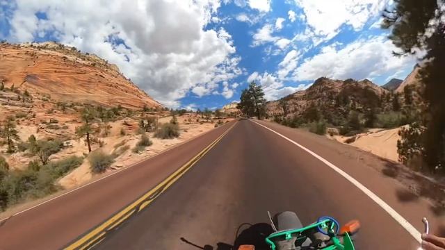 Zion National Park Honda Ruckus Ride.