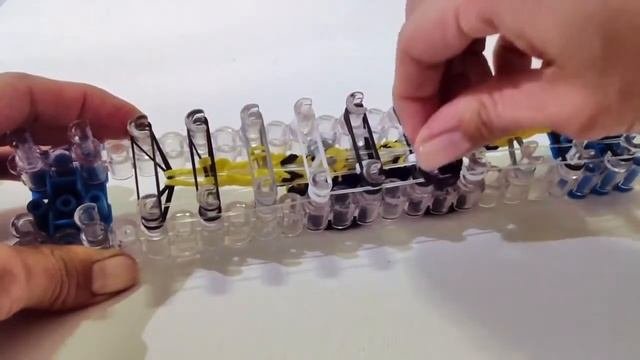 ФРЕСКА МИНЬОН из резинок Rainbow Loom Урок 46