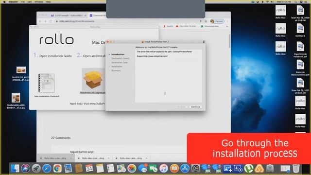 How to fix Rollo Printer undetected with a Mac
