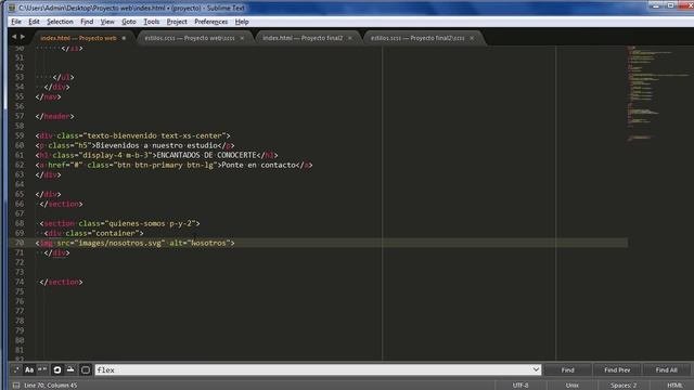 Curso de Bootstrap 4 4.1 Creando el bloque Quienes Somos con Bootstrap 4