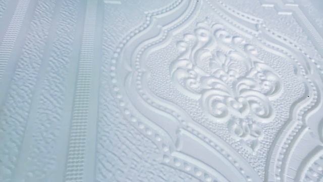 detail wallpaper foam moulding motif batik