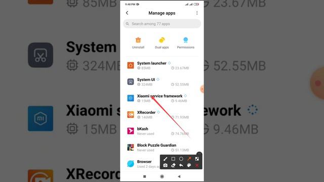 Xiaomi service framework & xrecorder app version check