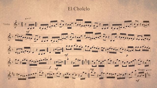 El Choclo Tango Piano Accompaniment violin score
