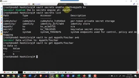 HashiCorp Vault KV SecretEngine v1 - Video 9
