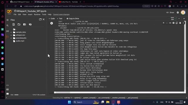 Tutorial - How to Generate Youtube SRT Subtitle Using WhisperX AI