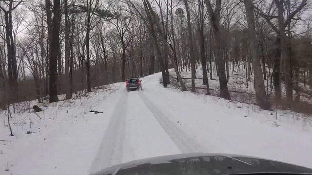 Volvo XC70 doing Volvo things