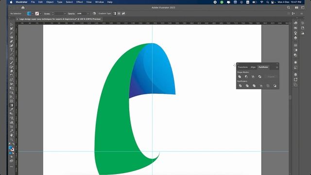 Logo design super easy techniques for experts & beginners | illustrator logo design tutorial