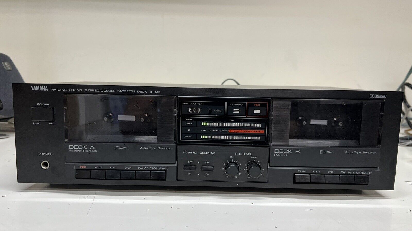 ВИНТАЖНАЯ двухкассетная стереосистема YAMAHA K-142 с естественным звуком-Япония-1986-1987-год